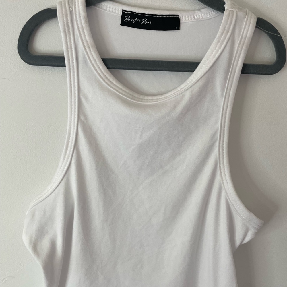 Brit and bri tank top white size small new without tags - Picture 2 of 5